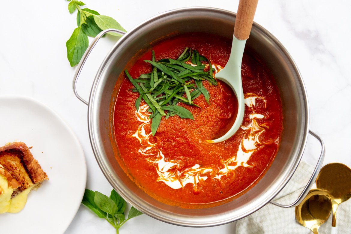 sopa de tomates assados