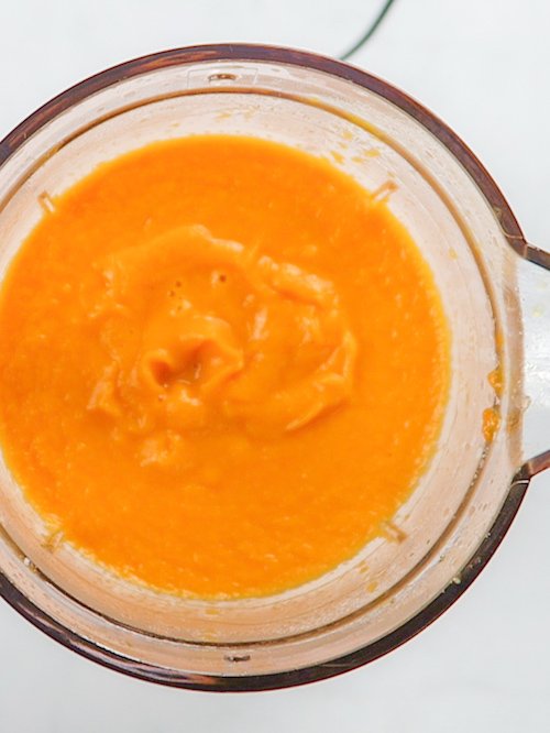 sopa cremosa de cenoura