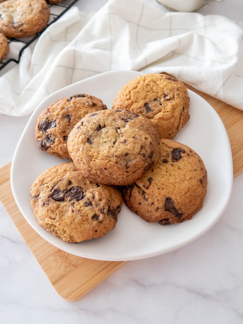 Cookies com gotas de chocolate