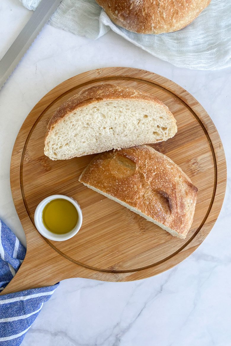 Pão italiano de fermentação natural