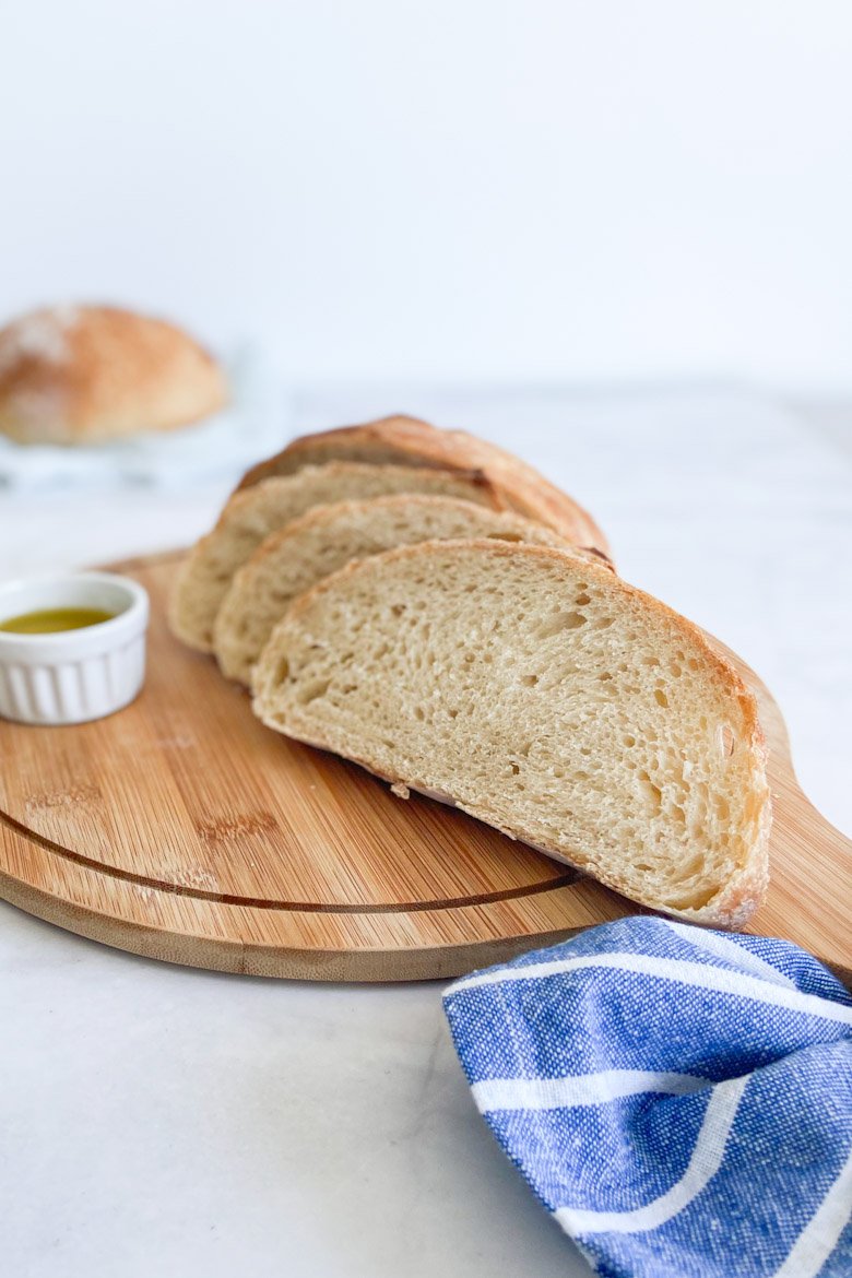 Pão artesanal de fermentação natural