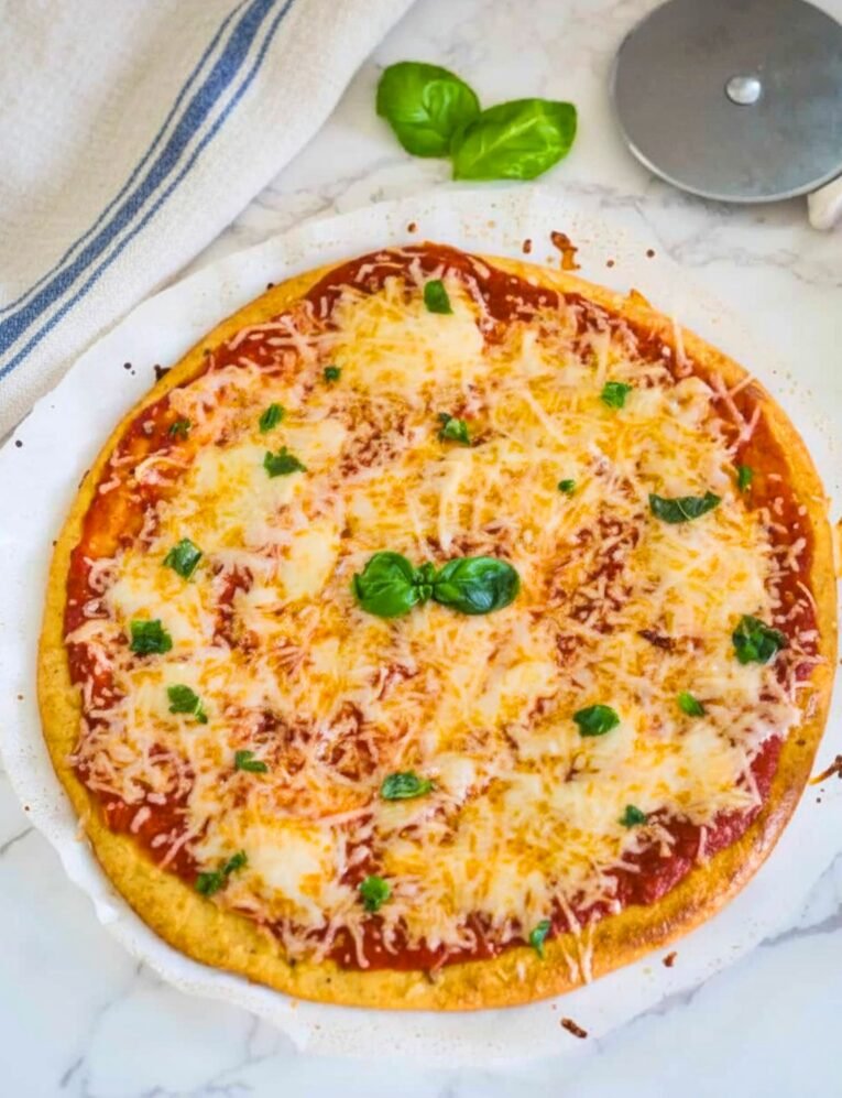 Pizza Saudável com Massa de Cottage
