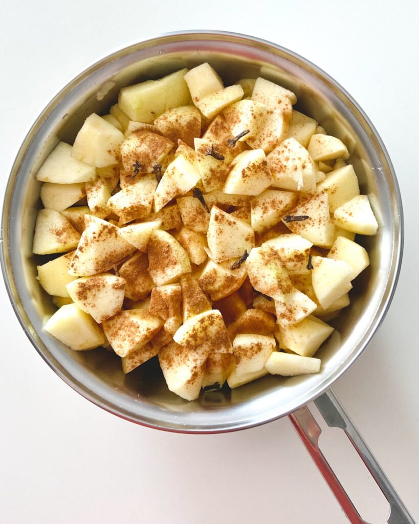 maca antes cozinhar com canela