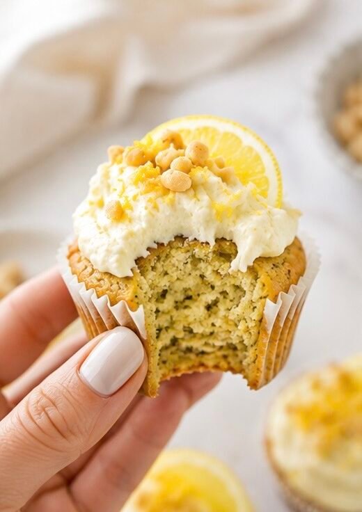 provando muffin de abobrinha fofinho